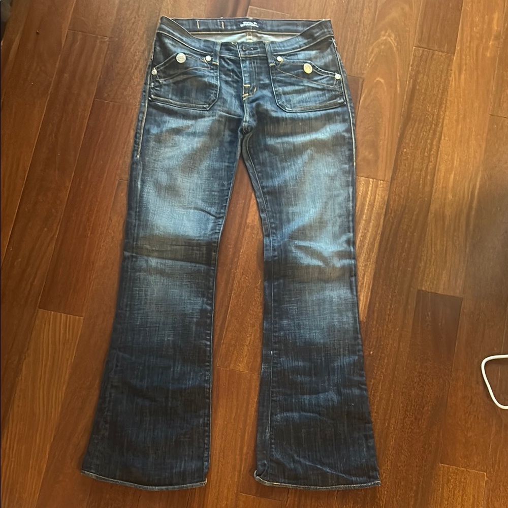 Rock & Republic Blue Flare Wide Leg Jeans